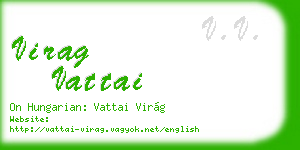 virag vattai business card
